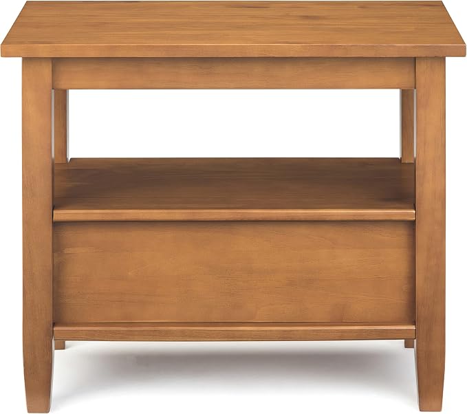 SIMPLIHOME Warm Shaker Solid Wood 14 inch Wide Transitional-Style Narrow Side - Image 4