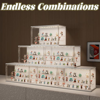 Clear Display Case for Collectibles, 3-Tier Adjustable Figure Display Case - Image 5