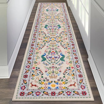 HEBE Hallway Runner Rug 2'x8', Washable Non Slip Kitchen Rug Runner | Soft Boho by HEBE