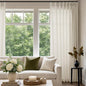 Sheer Linen Curtain 90 Inches Long 72 Inch Wide Pinch Pleated Drape | by DUKIYO