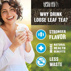 Tiesta Tea - Cherry Punch, Loose Leaf, Sweet Cherry Herbal Tea, Premium Blend, Non-Caffeinated, Makes Hot or Iced & Brews Up to 25 Cups, 2oz Resealable Pouch