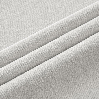 MIULEE Light Grey Chenille Couch Euro Throw Pillow Covers, 22x22 | Set of 2 - Image 2