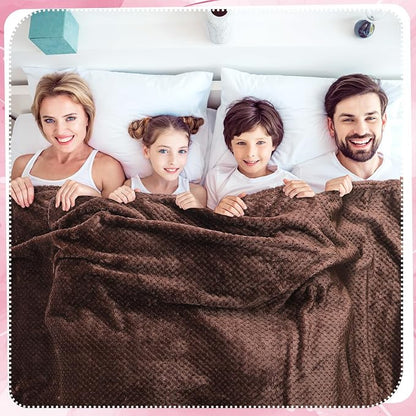 Newwiee 4 Pcs Flanne Fleece Throw Blanket - Image 4