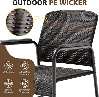 Jing's Villa 3-Piece Outdoor Bistro Set - Image 4