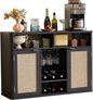 Lerliuo Rattan Wine Cabinet by Lerliuo