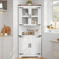 GarveeHome Tall Corner Cabinet, Farmhouse Corner Storage Cabinet by GarveeHome