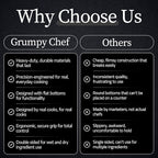 GRUMPY CHEF Stainless Steel Measuring Cups and Spoons Set with Magnetic Leveler – 13-Piece Nesting Set, Dual-Sided Magnetic Spoons, Flat Bottom Design for Stability – Rust-Resistant, Dishwasher Safe