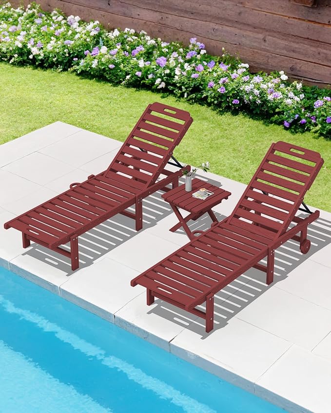 SERWALL Folding Outdoor Side Table Set of 4, Small Adirondack Side Table - Image 12