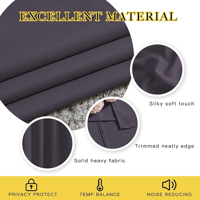 NICETOWN Bedroom Blackout Curtains and Drapes - Image 3