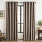 Topfinel 92 inch Long 100% Blackout Drapes 2 Panels Linen Texture Curtains Warm by Topfinel