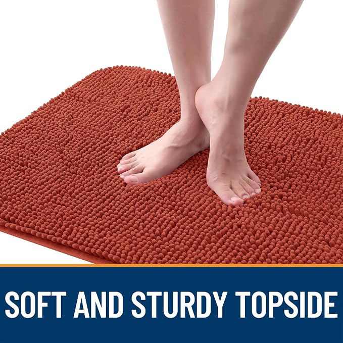 OLANLY Dog Door Mat for Muddy Paws 48x30, Super Absorbent Chenille Mud Mat | - Image 4