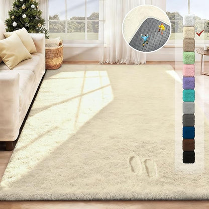 5x8 Area Rug for Living Room: Fluffy Shag Soft Washable Rugs Fuzzy Plush Indoor - Image 2