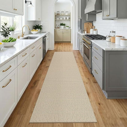 KOZYFLY Cotton Runners for Hallway 3x9, Wide Washable Runner Rug, Woven Non - Image 2