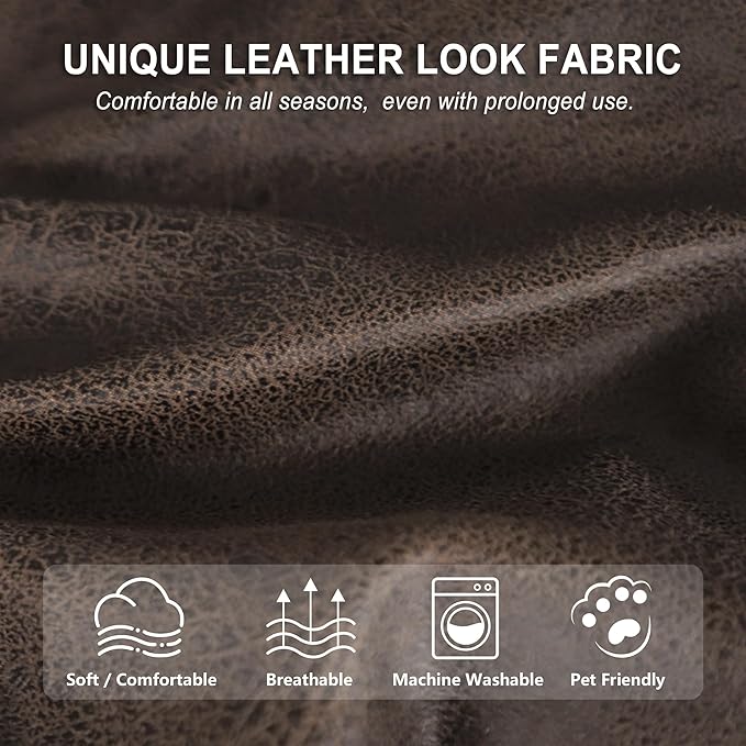 ANARACHON Leather Look Recliner Console Cover - Image 5