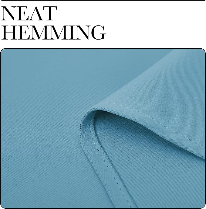 NICETOWN Teal Blue Blackout Curtains 102 inches Length - Image 6