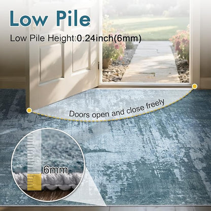 5x7 Ft Area Rugs for Living Room, Soft Non-Slip Washable Rugs Modern Abstract - Image 6
