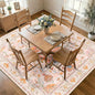 RELEANY Washable Area Rug, Round 7ft, Water Repellent, Pet Friendly, Vintage by RELEANY