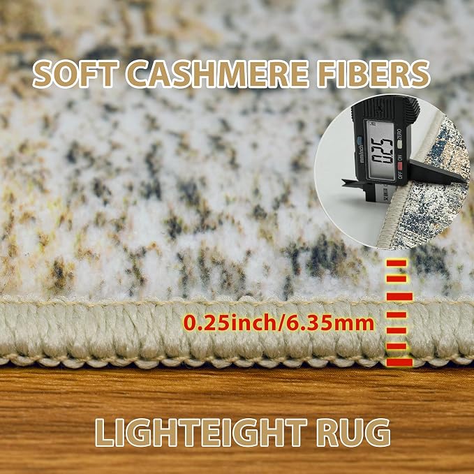 8x10 Area Rugs for Living Room Washable Bedroom Dining Room Multi Color | - Image 6