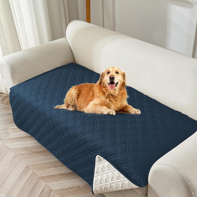 Genina Waterproof Couch Cover, Washable Anti-Slip 51 inch Loveseat Sofa Covers by Genina