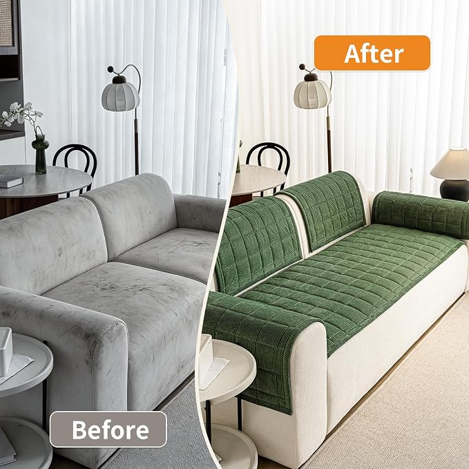Couch Covers for Dogs Washable, 27.6"x59.1" Non Slip Couch Covers for Loveseat - Image 5