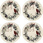 Lenox 897093 Winter Greetings Dinnerware Salad Plates, Set of 4, Red & Green, Christmas, Holiday Hosting