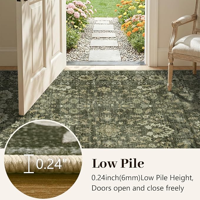 6x9 Ft Large Area Rugs for Living Room, Soft Non-Slip Machine Washable Rug - Image 7