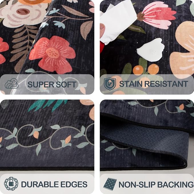 Washable 2'6" x 8' Runners for Hallways, Non Slip Long Floor Runner for Kitchen - Image 5