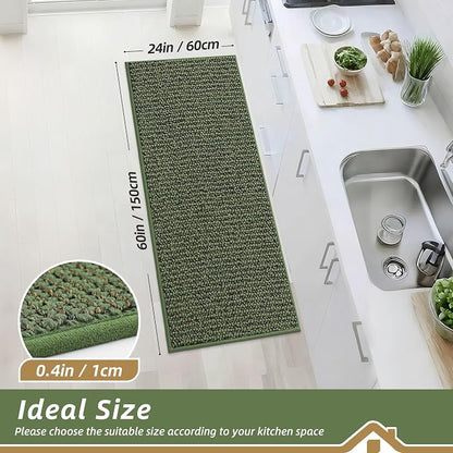 BEQHAUSE Kitchen Runner Rugs 24"x60", Kitchen Mats - Image 2