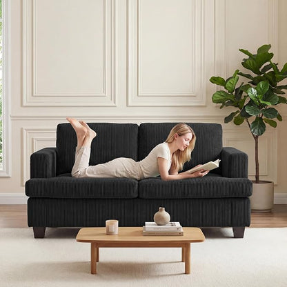 Apicizon 63" Loveseat Sofa Couch, Cloud Couch Lounge Sofa - Image 3