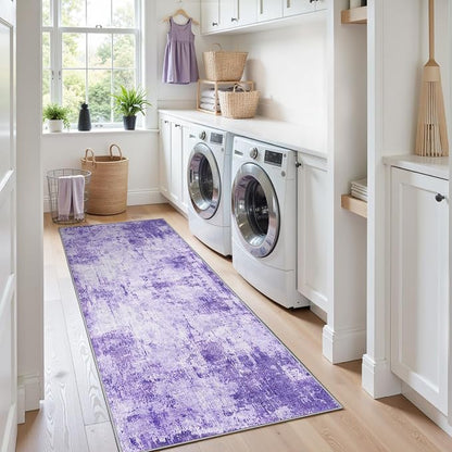 RELEANY Washable Runner 2'x6' Abstract Area Rug - Image 4