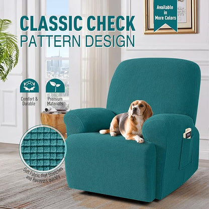 TAOCOCO Recliner Cover 4-Pieces, Recliner Stretch Sofa Slipcover, Recliner - Image 2