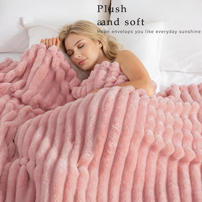Exclusivo Mezcla Striped Twin Size Fleece Blanket - Image 2