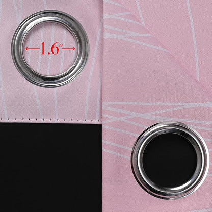 Pink and Teal Ombre Blackout Curtains - Image 7