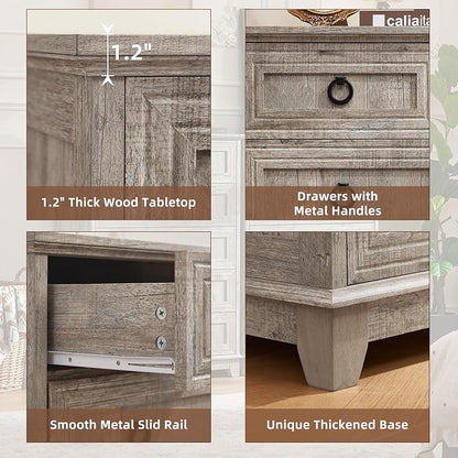 Joaxswe Farmhouse 5 Drawer Dresser - Image 7