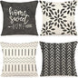 YCOLL Pillow Covers 16x16 Set of 4, Modern Sofa Throw Pillow Cover, Decorative by PillowCoversExpert