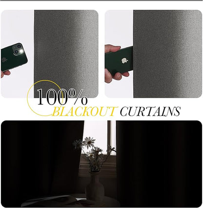 NICETOWN 100% Blackout Curtains - Image 3
