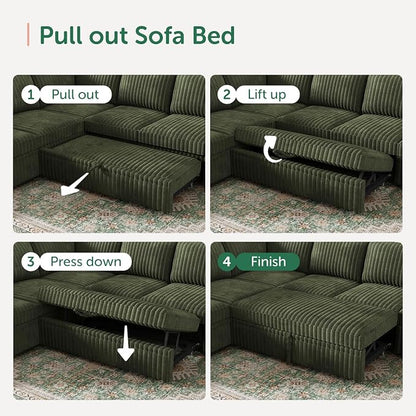 HONBAY Modular Sectional Sleeper Sofa - Image 5