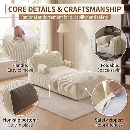 6FT Large Bean Bag Chair Lounger - Image 5