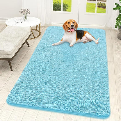 OLANLY Dog Door Mat for Muddy Paws 59x32, Super Absorbent Chenille Mud Mat | by OLANLY