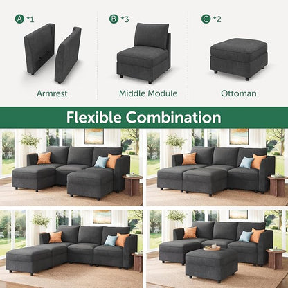 HONBAY Modular Sectional Sofa - Image 4
