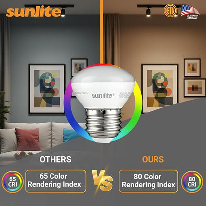 Sunlite LED R14 Mini Flood Light Bulbs, 4 Watts, 250 Lumens, Medium Base - Image 4