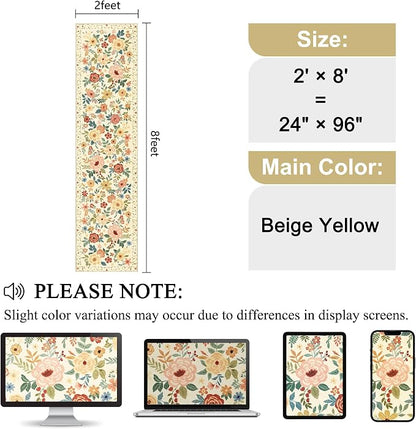 DUKINO 2x8 Kitchen Runner Rug, Washable Runner Rug Non Slip, Soft Indoor Rug - Image 2