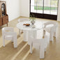 RIVOVA Modern Barrel Dining Chairs Set of 4, Velvet Upholstered Accent Side by RIVOVA