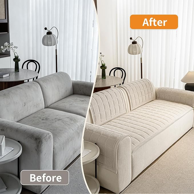 Couch Covers for Dogs Washable, 27.6"x70.9" Non Slip Couch Covers for Loveseat - Image 5