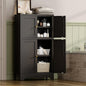 YAUWOH Bathroom Floor Cabinet, Metal Storage Cabinet by YAUWOHFactoryOutletsColorfulMetalFurniture