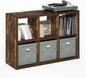 Furinno Cubicle Book Shelf, 6-Cube Bookshelf, Extra Thick Frame Horizontally & by Furinno-FitsYourSpaceFitsYourBudget