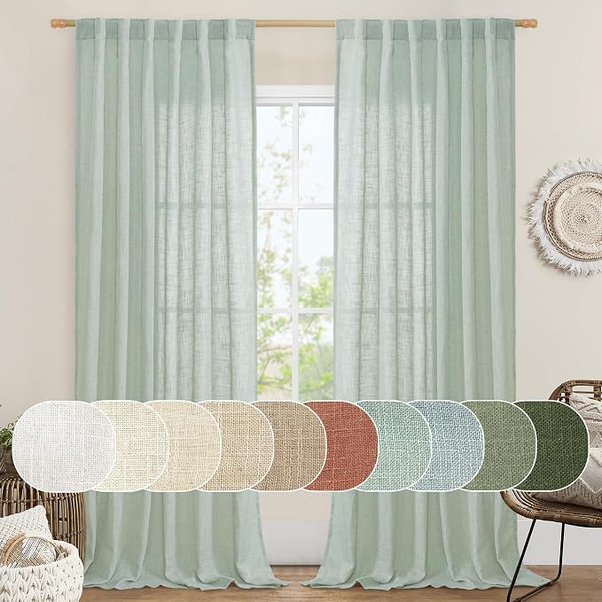 Living Room Linen Curtains by LAMIT