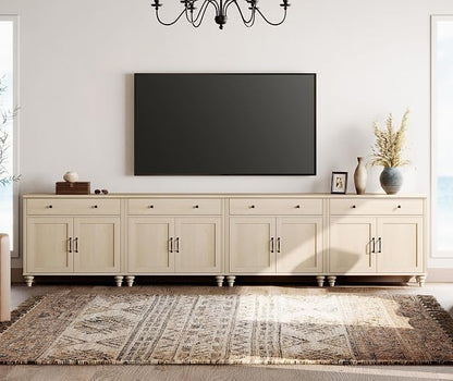 WAMPAT Farmhouse TV Stand for 85 inch TV by WAMPAT