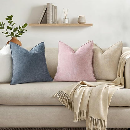 decorUhome Summer Couch Euro Sham Throw Pillow Covers 22x22 Set of 2, - Image 6