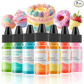 Oil Based Food Coloring for Chocolate Macaron Oil Edible Food Dye Set for Baking Royal Icing Cookie Supplies Gluten Free 7x6ml Food Grade Food Color Kit, 0.25 Fl. Oz/Bottles